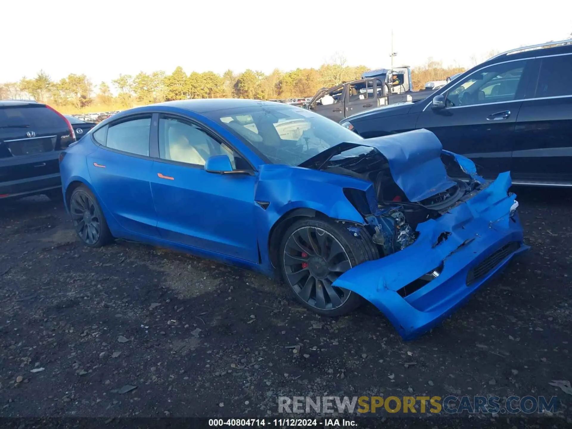 1 fotografías del automóvil dañado 5YJ3E1EC9MF059675 TESLA MODEL 3 2021