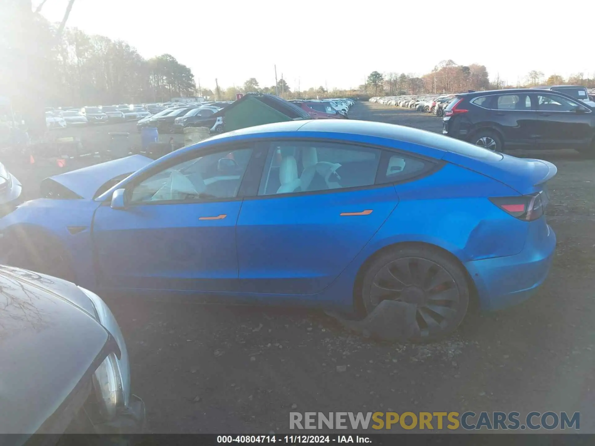 13 fotografías del automóvil dañado 5YJ3E1EC9MF059675 TESLA MODEL 3 2021