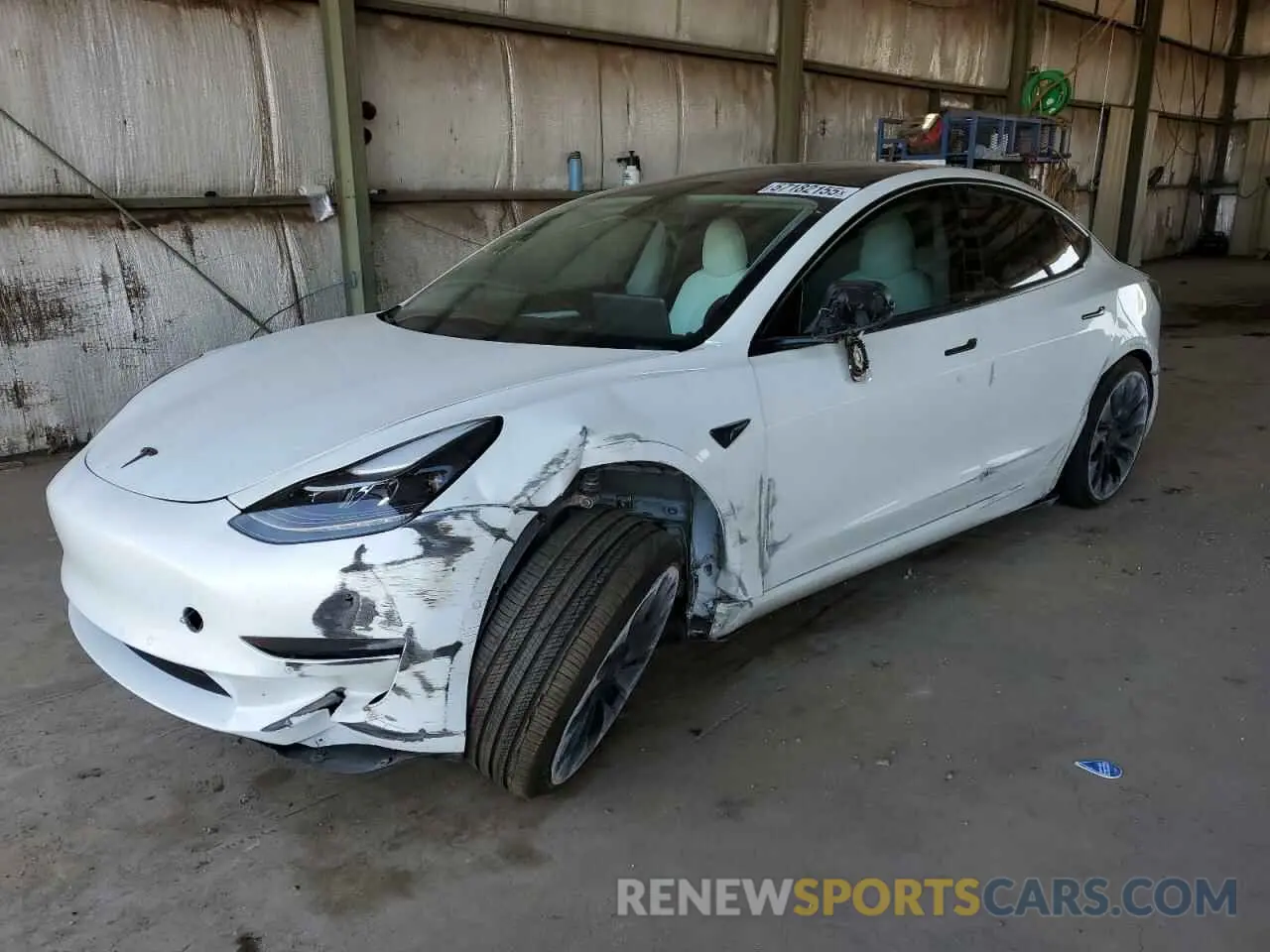1 fotografías del automóvil dañado 5YJ3E1EC9MF062673 TESLA MODEL 3 2021