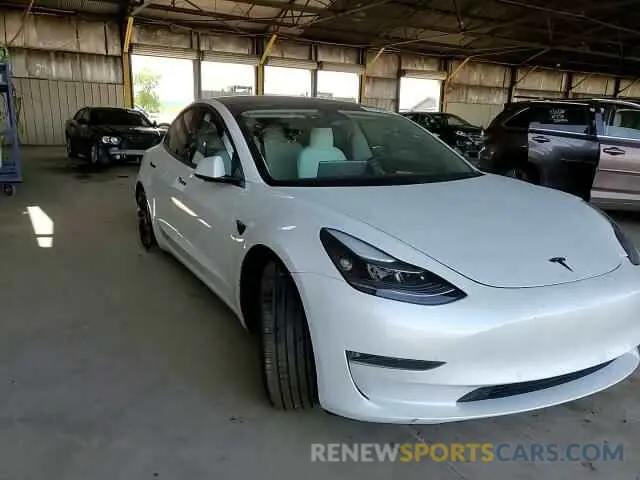 13 fotografías del automóvil dañado 5YJ3E1EC9MF062673 TESLA MODEL 3 2021