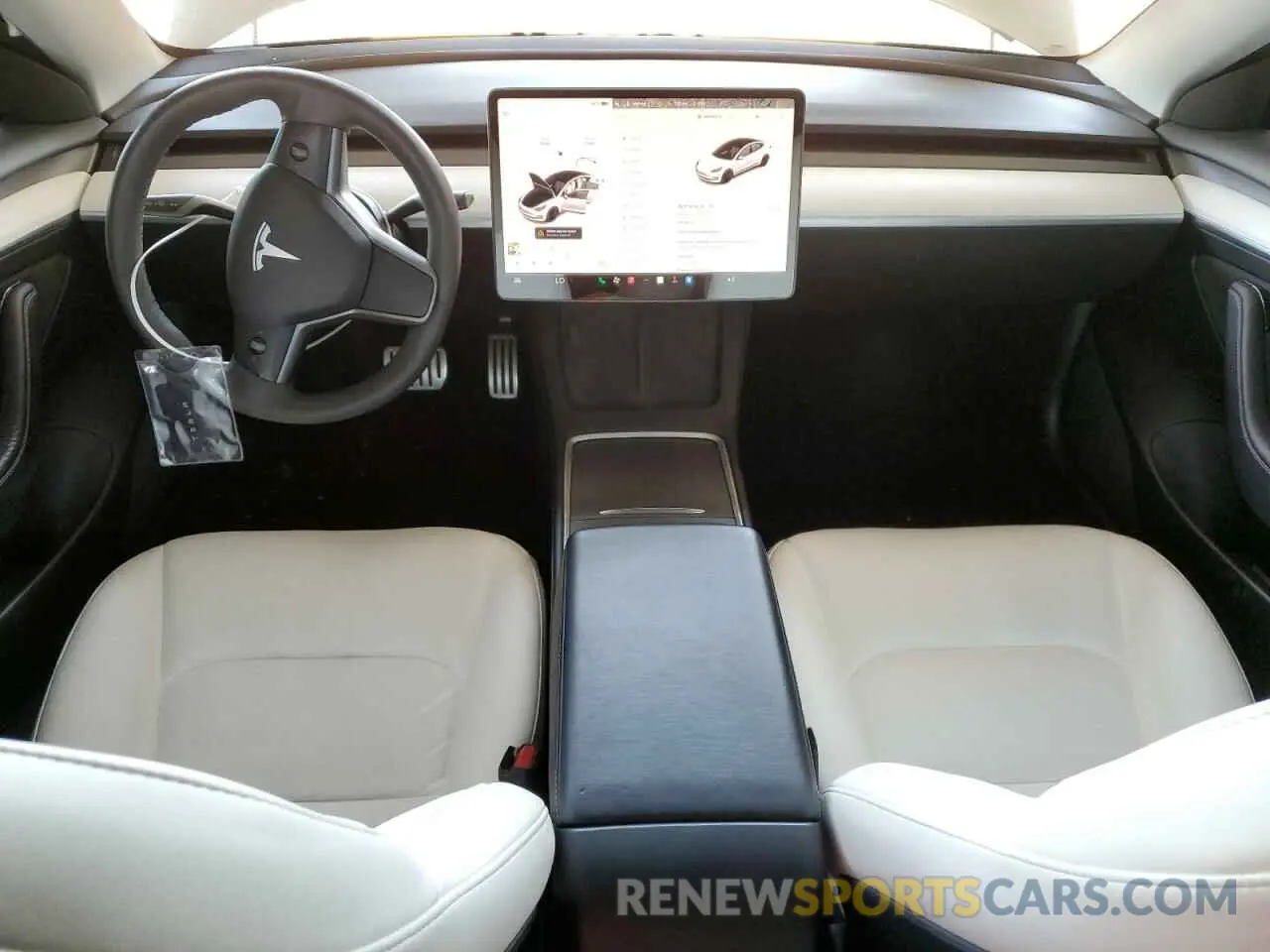 8 fotografías del automóvil dañado 5YJ3E1EC9MF062673 TESLA MODEL 3 2021