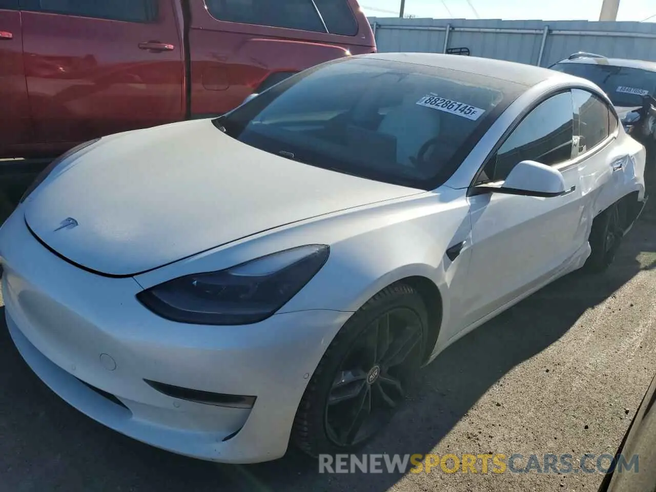 1 fotografías del automóvil dañado 5YJ3E1EC9MF063418 TESLA MODEL 3 2021
