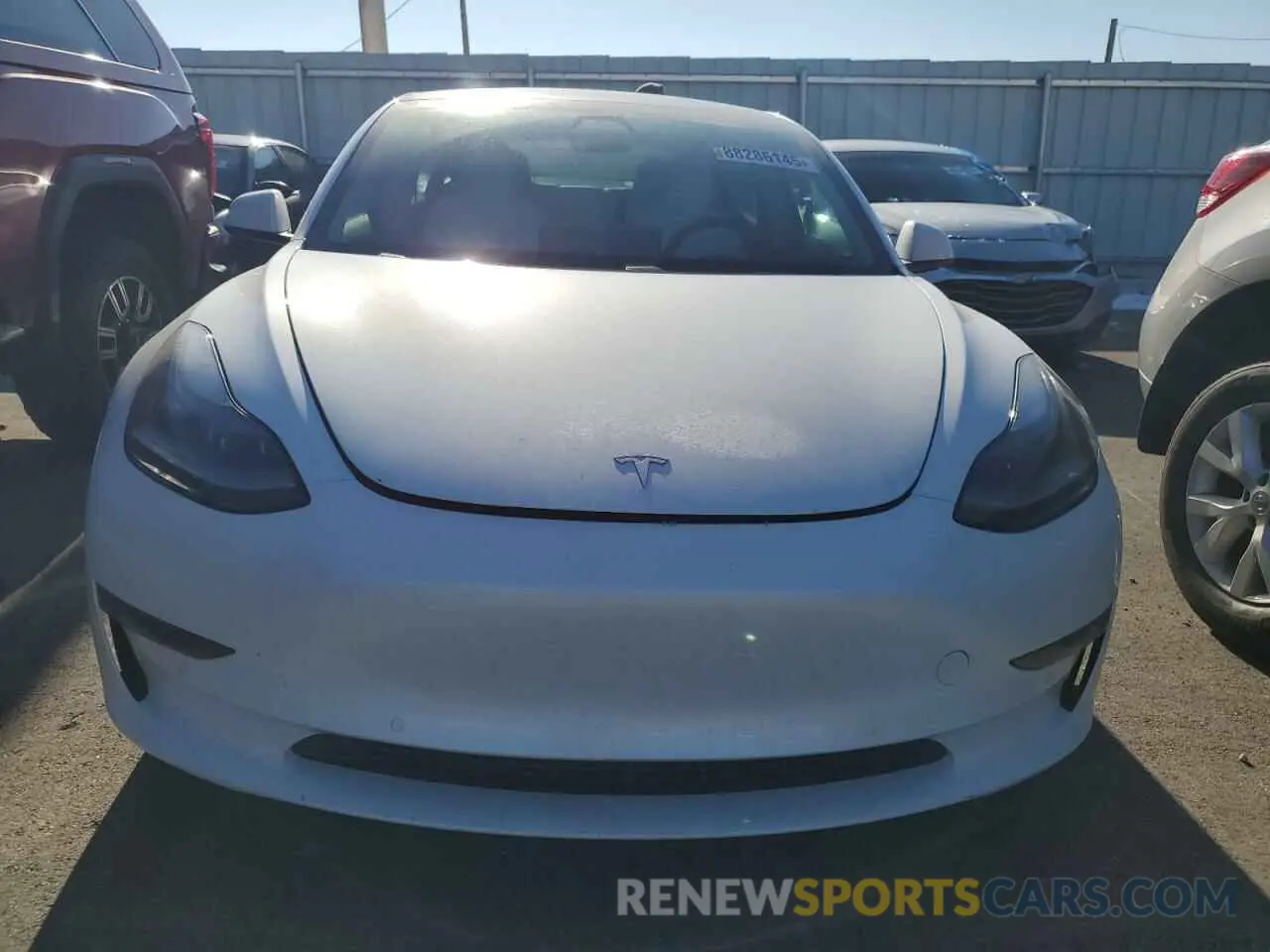 5 fotografías del automóvil dañado 5YJ3E1EC9MF063418 TESLA MODEL 3 2021