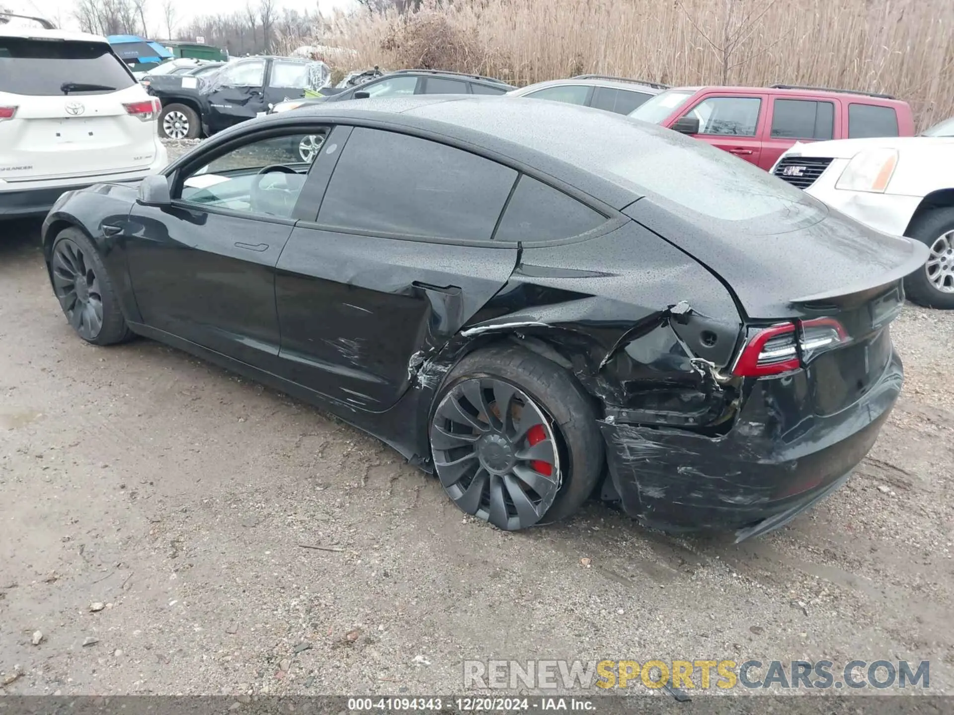 3 fotografías del automóvil dañado 5YJ3E1EC9MF091333 TESLA MODEL 3 2021