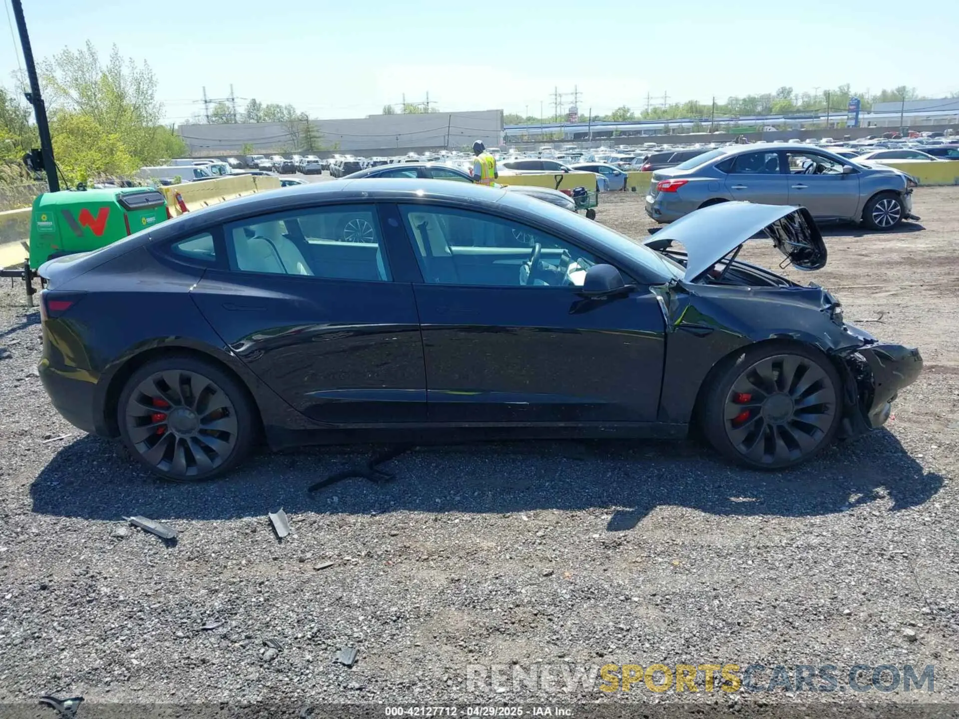 13 fotografías del automóvil dañado 5YJ3E1EC9MF091963 TESLA MODEL 3 2021
