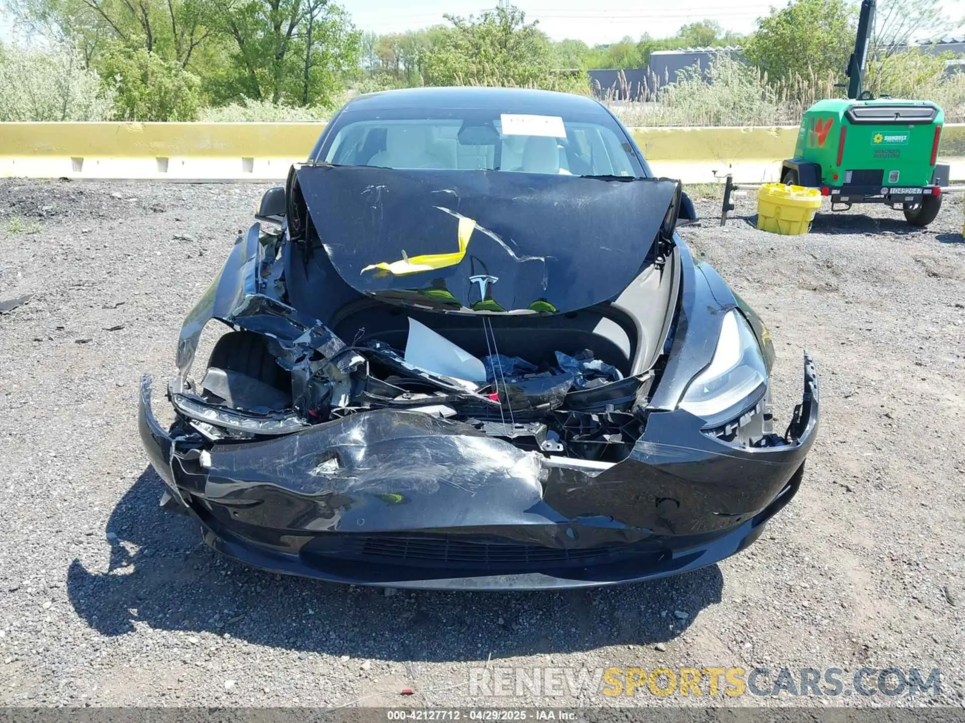 6 fotografías del automóvil dañado 5YJ3E1EC9MF091963 TESLA MODEL 3 2021