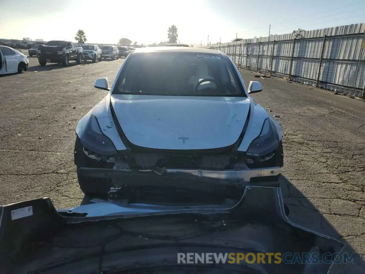 5 fotografías del automóvil dañado 5YJ3E1EC9MF875334 TESLA MODEL 3 2021