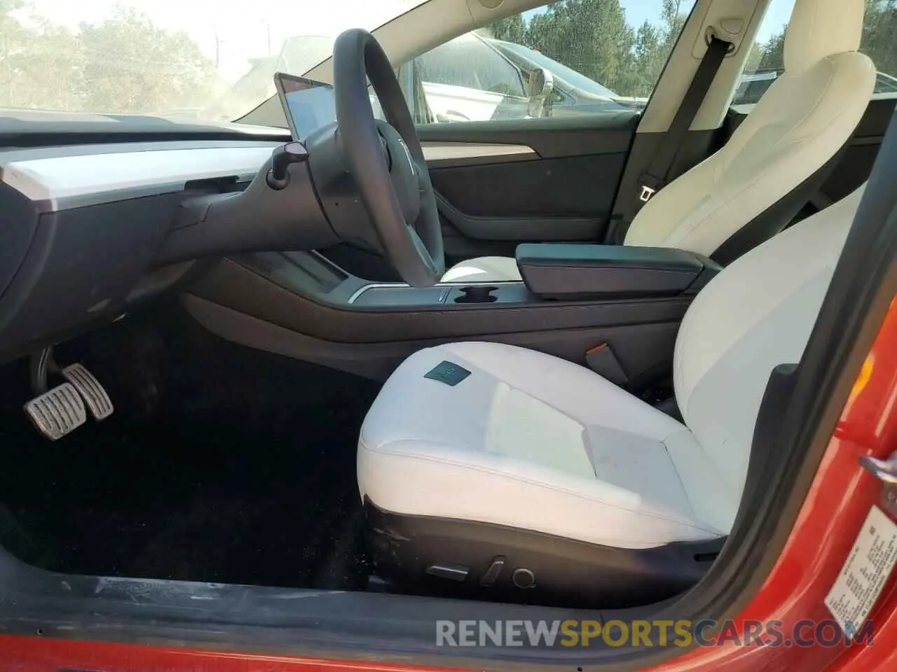 7 fotografías del automóvil dañado 5YJ3E1ECXMF049494 TESLA MODEL 3 2021