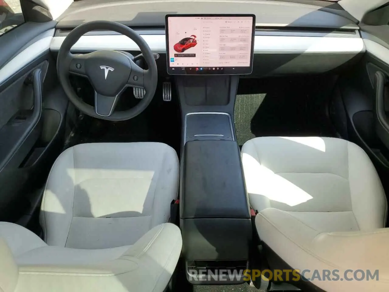 8 fotografías del automóvil dañado 5YJ3E1ECXMF049494 TESLA MODEL 3 2021