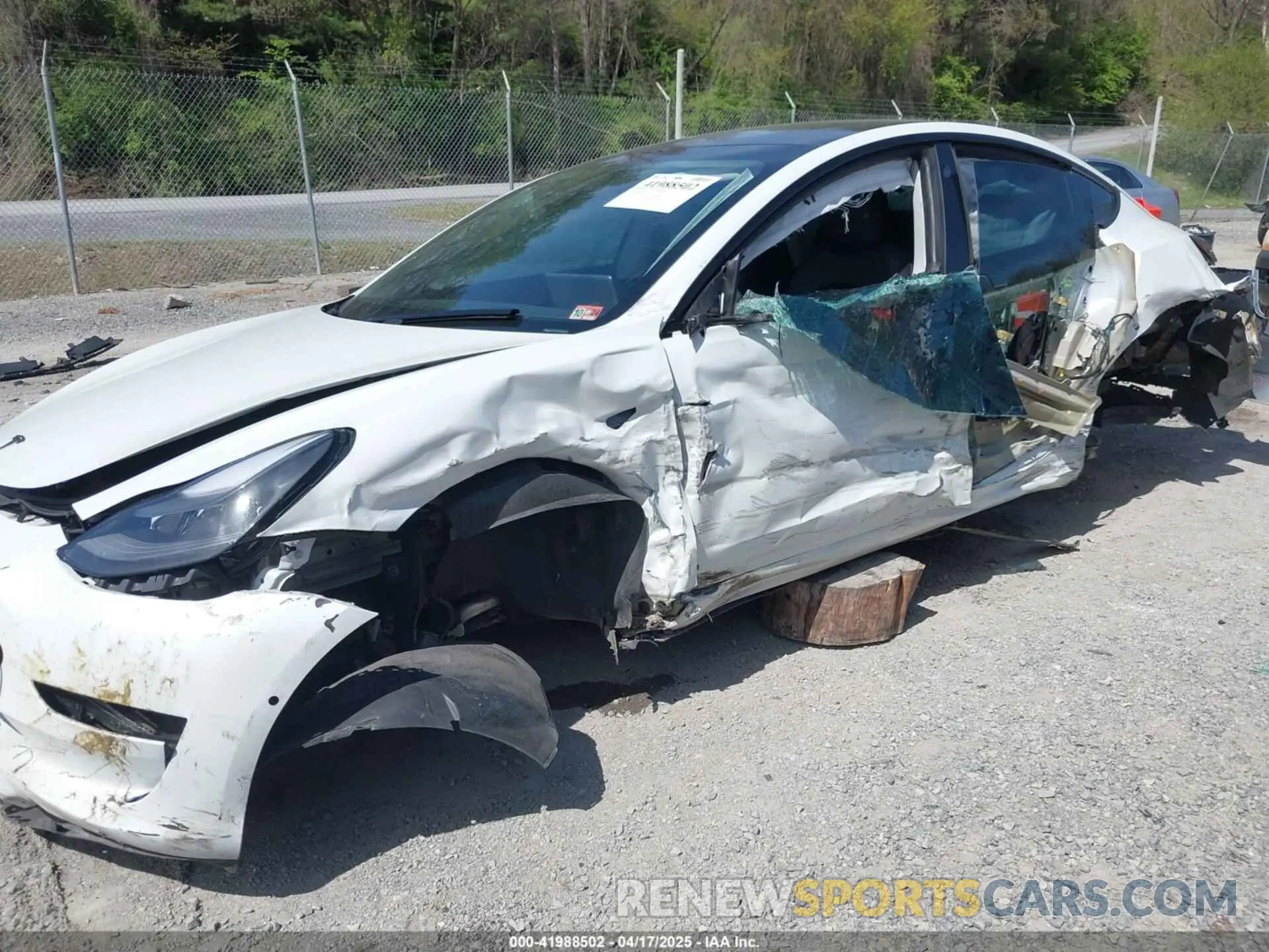 6 fotografías del automóvil dañado 5YJ3E1ECXMF083757 TESLA MODEL 3 2021