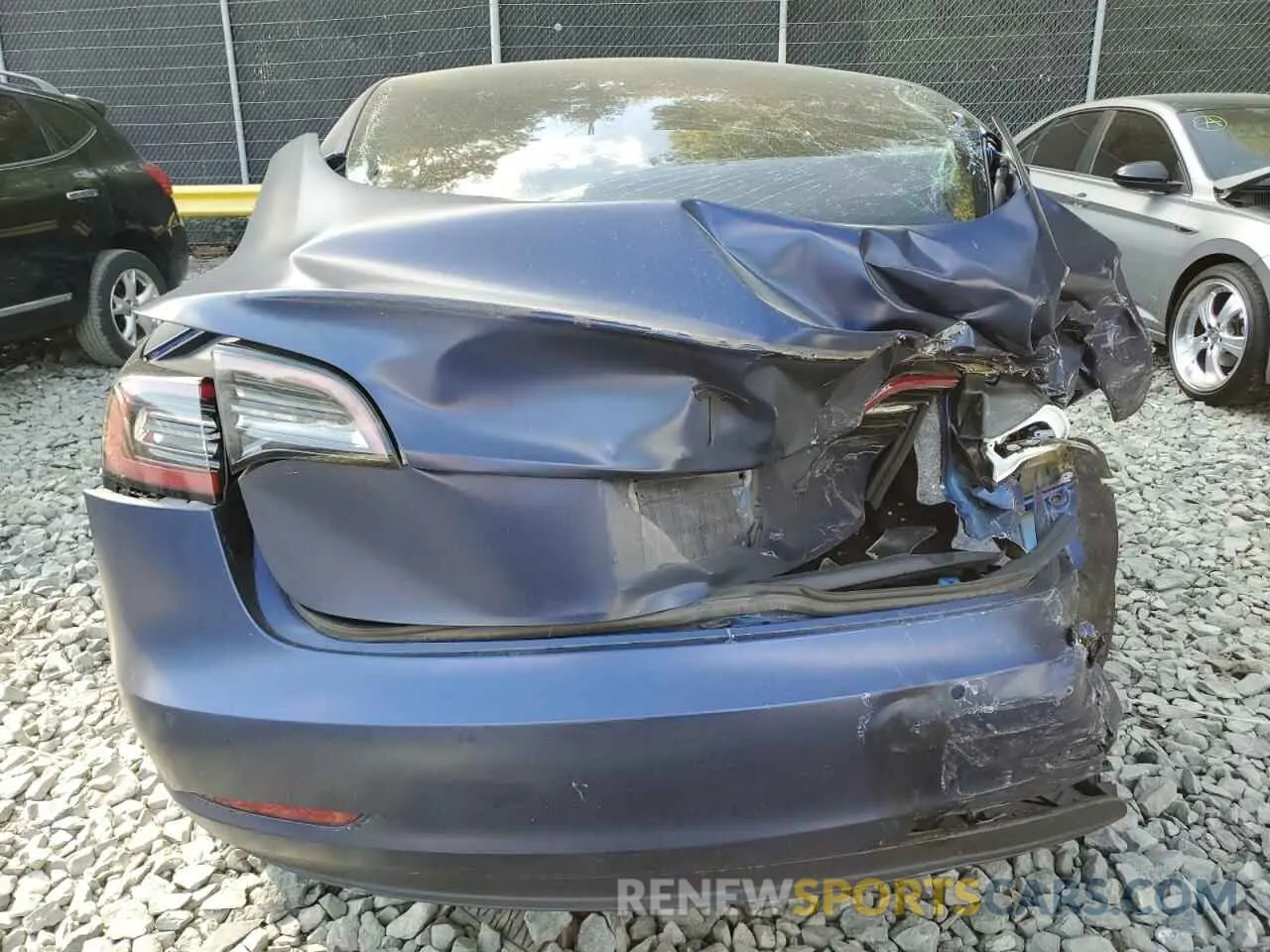 6 fotografías del automóvil dañado 5YJ3E1ECXMF914139 TESLA MODEL 3 2021