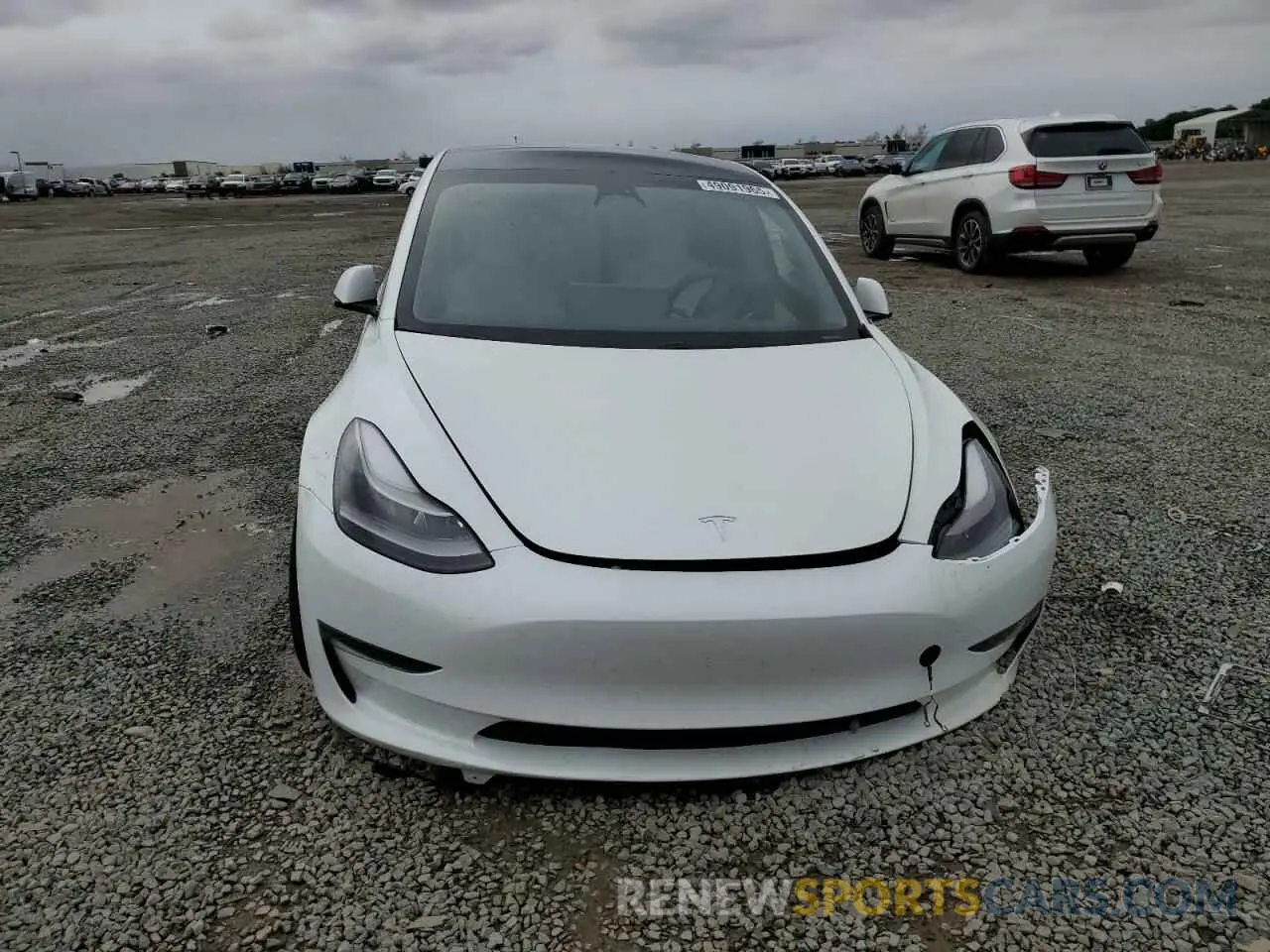 5 fotografías del automóvil dañado 5YJ3E1ECXMF936349 TESLA MODEL 3 2021