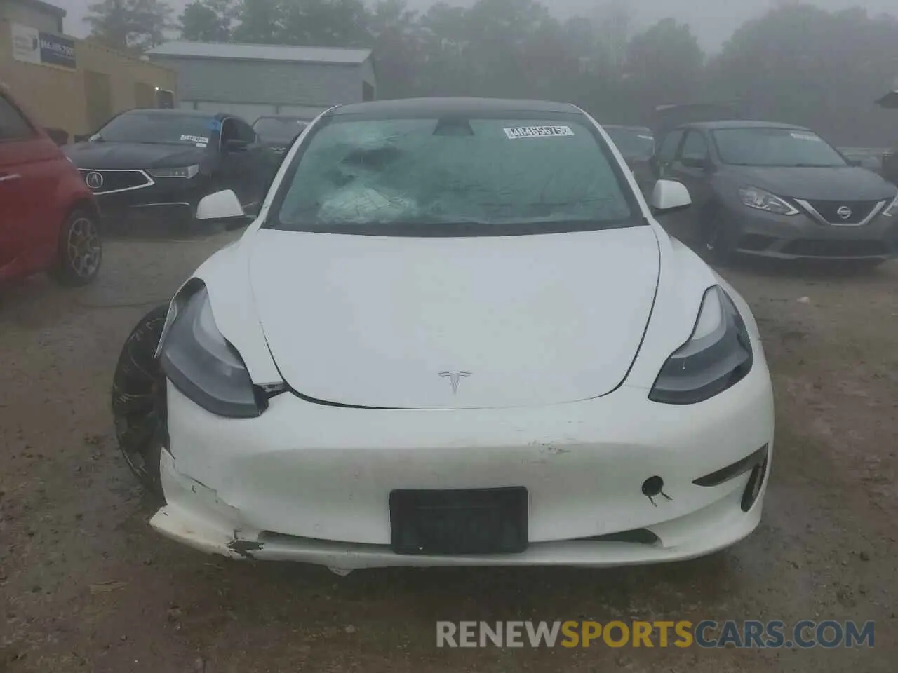 5 fotografías del automóvil dañado 5YJ3E1ECXMF984417 TESLA MODEL 3 2021