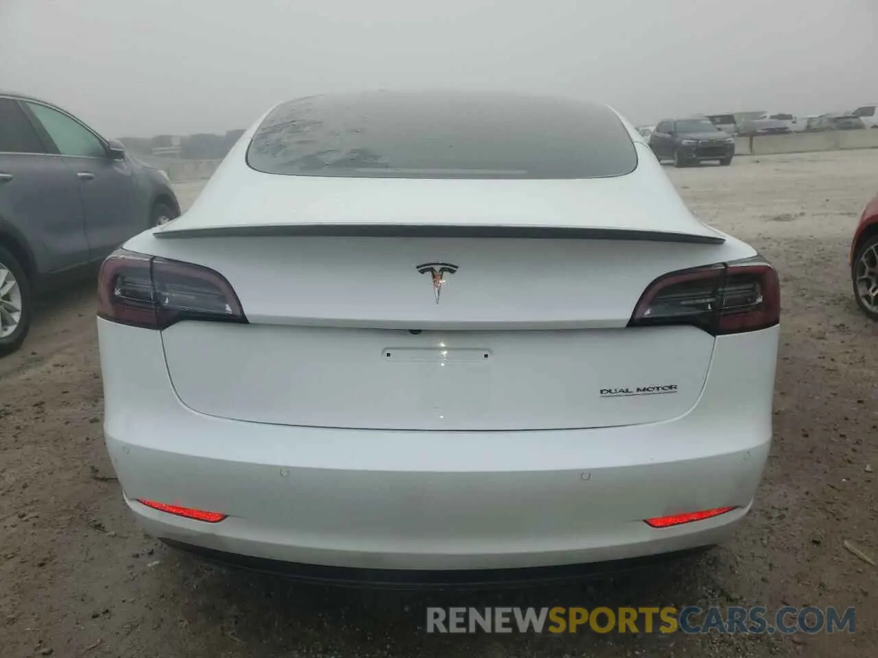 6 fotografías del automóvil dañado 5YJ3E1ECXMF984417 TESLA MODEL 3 2021