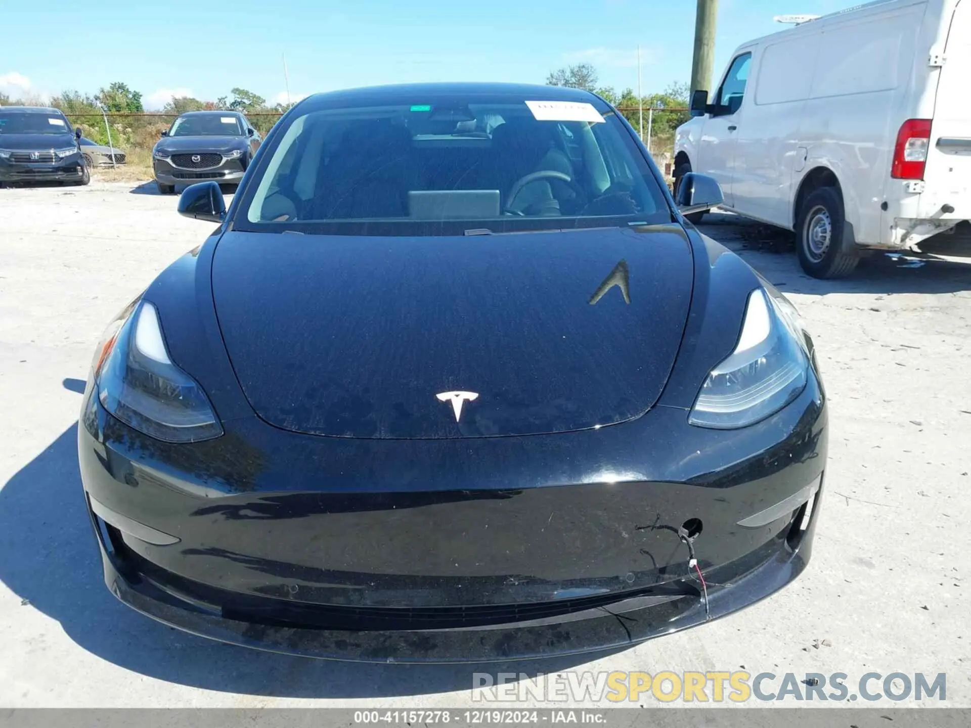 12 fotografías del automóvil dañado 5YJ3E1ECXMF991772 TESLA MODEL 3 2021