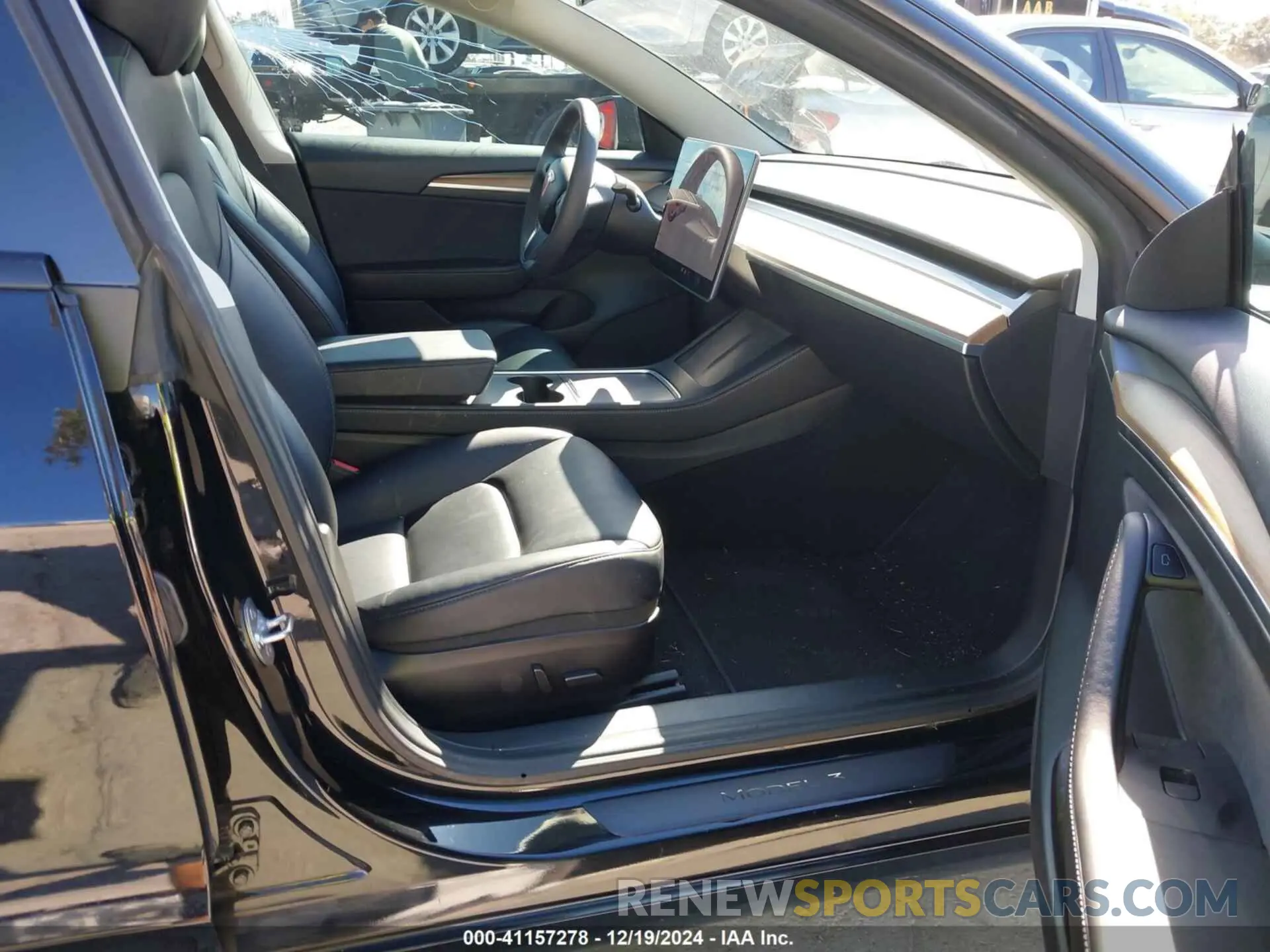 5 fotografías del automóvil dañado 5YJ3E1ECXMF991772 TESLA MODEL 3 2021