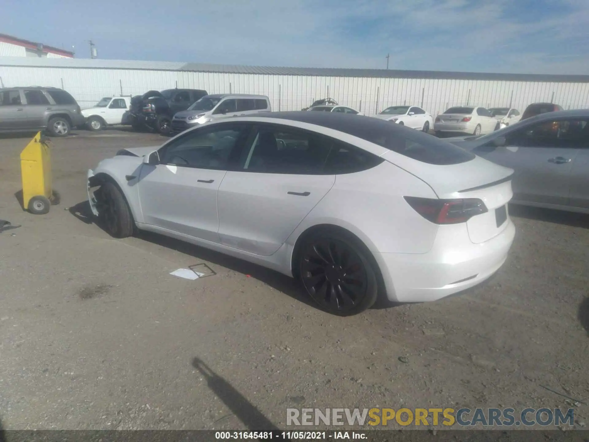 3 fotografías del automóvil dañado 5YJ3E1ECXMF996857 TESLA MODEL 3 2021