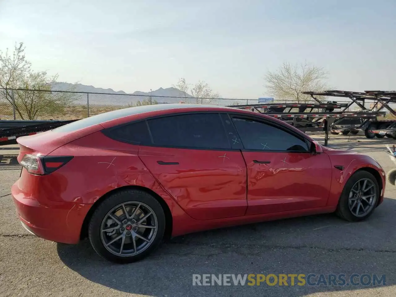 3 fotografías del automóvil dañado 5YJ3E1EA0NF115227 TESLA MODEL 3 2022