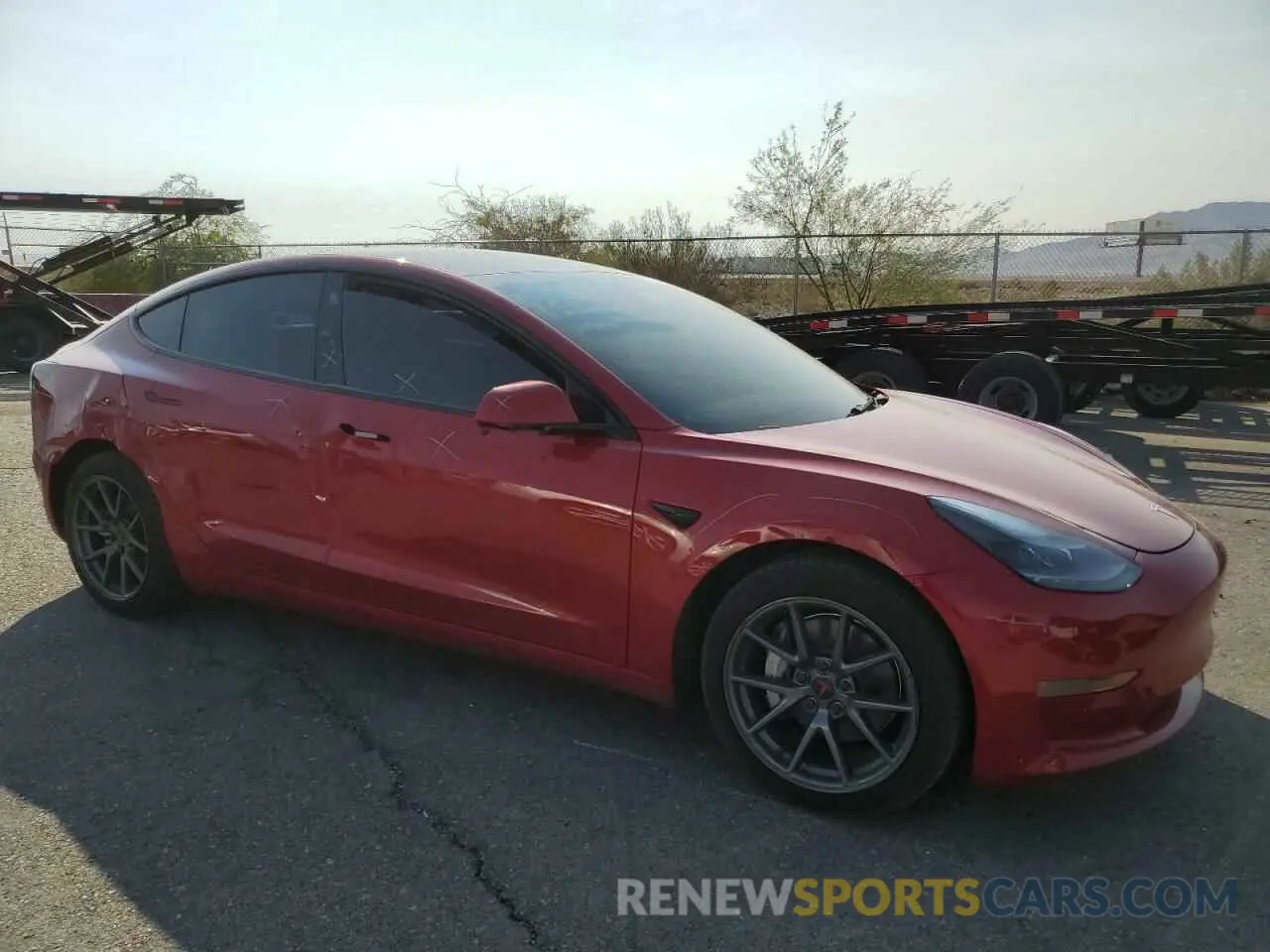 4 fotografías del automóvil dañado 5YJ3E1EA0NF115227 TESLA MODEL 3 2022