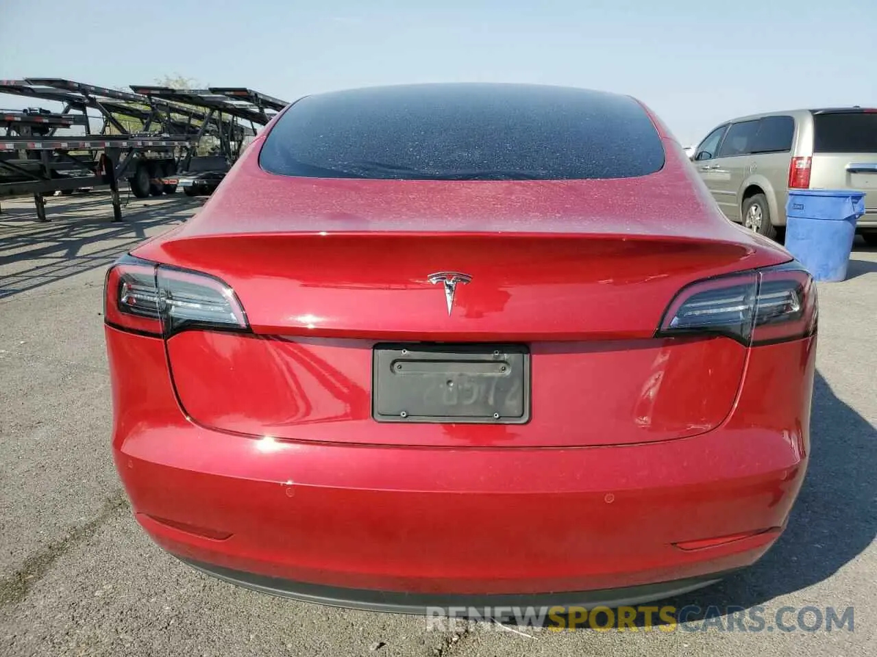 6 fotografías del automóvil dañado 5YJ3E1EA0NF115227 TESLA MODEL 3 2022