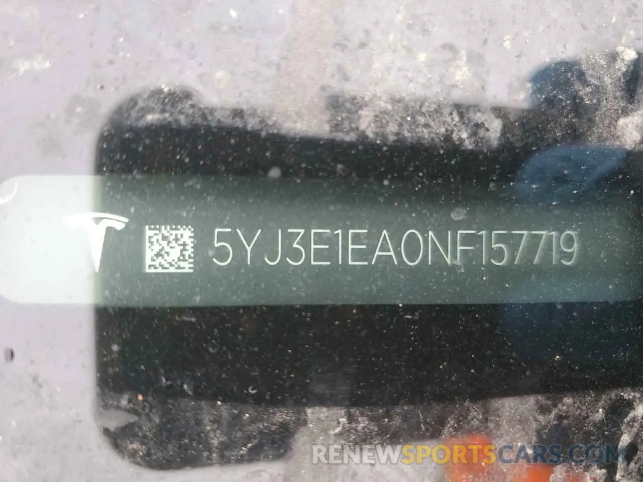 12 fotografías del automóvil dañado 5YJ3E1EA0NF157719 TESLA MODEL 3 2022