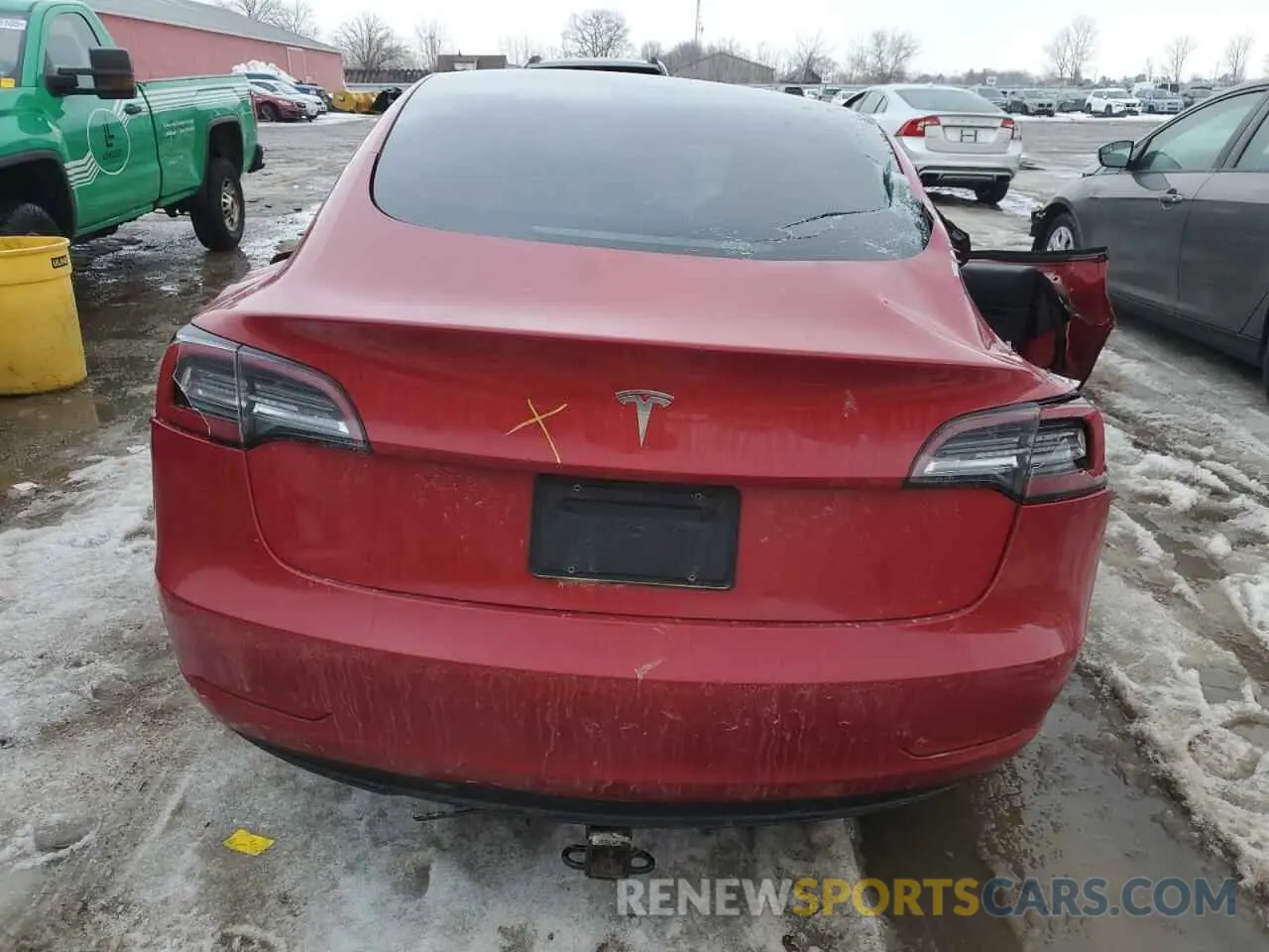 6 fotografías del automóvil dañado 5YJ3E1EA0NF157719 TESLA MODEL 3 2022
