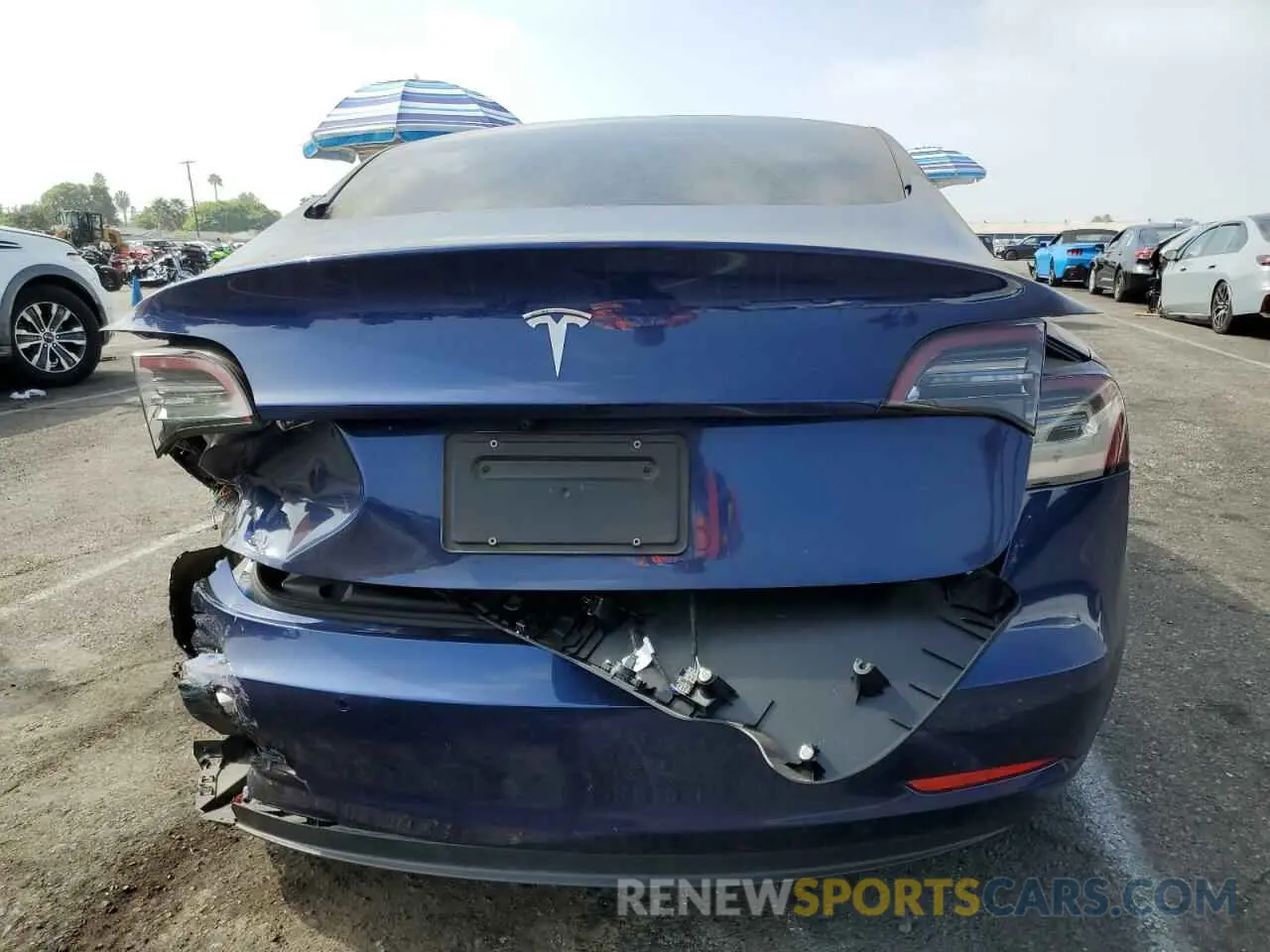 6 fotografías del automóvil dañado 5YJ3E1EA0NF158837 TESLA MODEL 3 2022