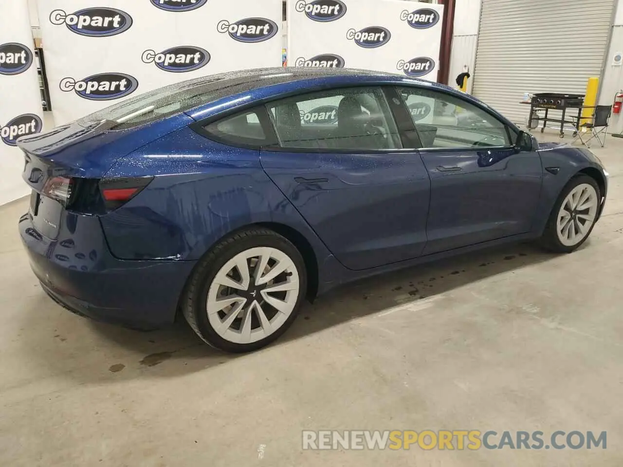 3 fotografías del automóvil dañado 5YJ3E1EA0NF184970 TESLA MODEL 3 2022
