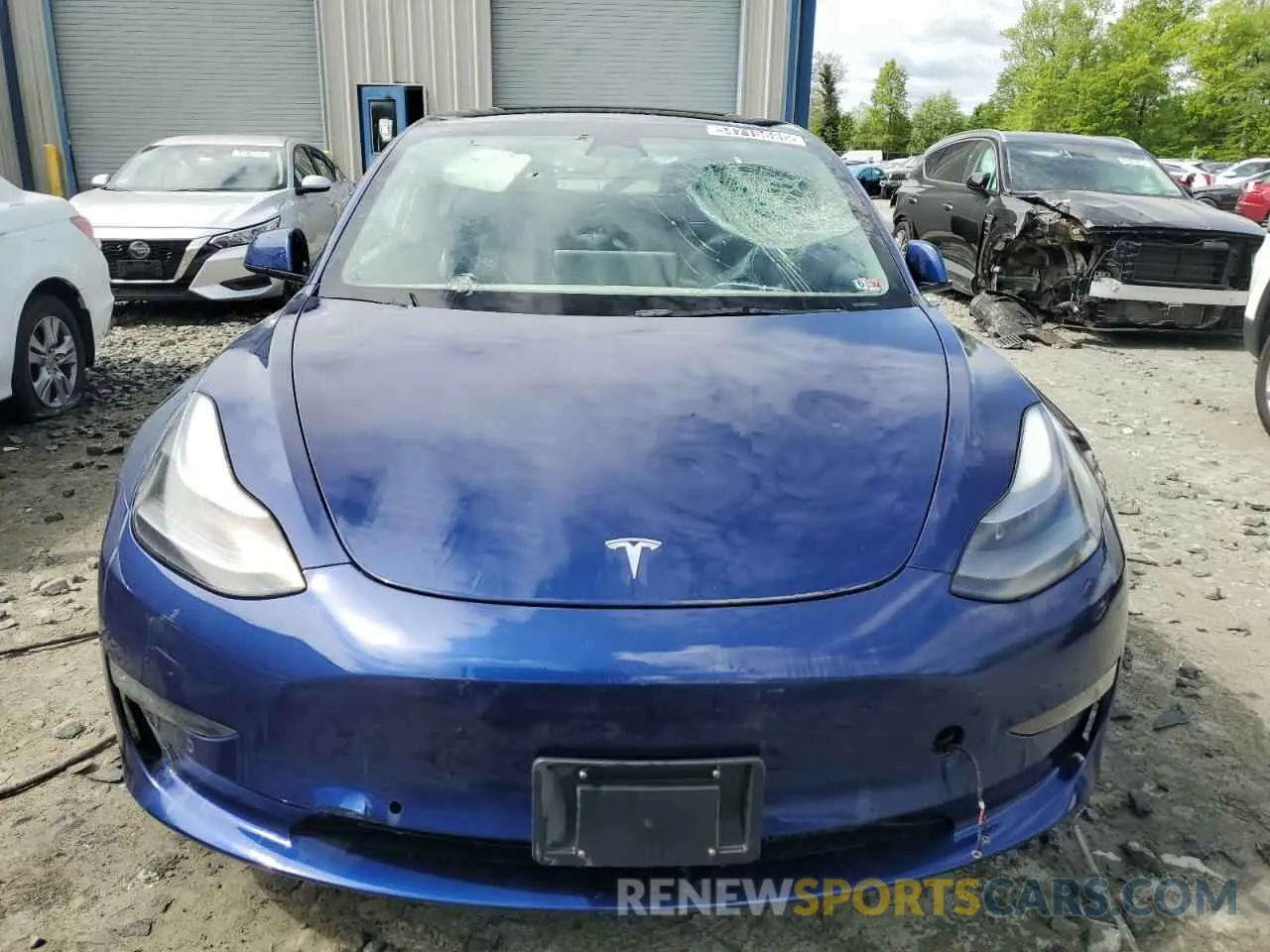 5 fotografías del automóvil dañado 5YJ3E1EA0NF184984 TESLA MODEL 3 2022