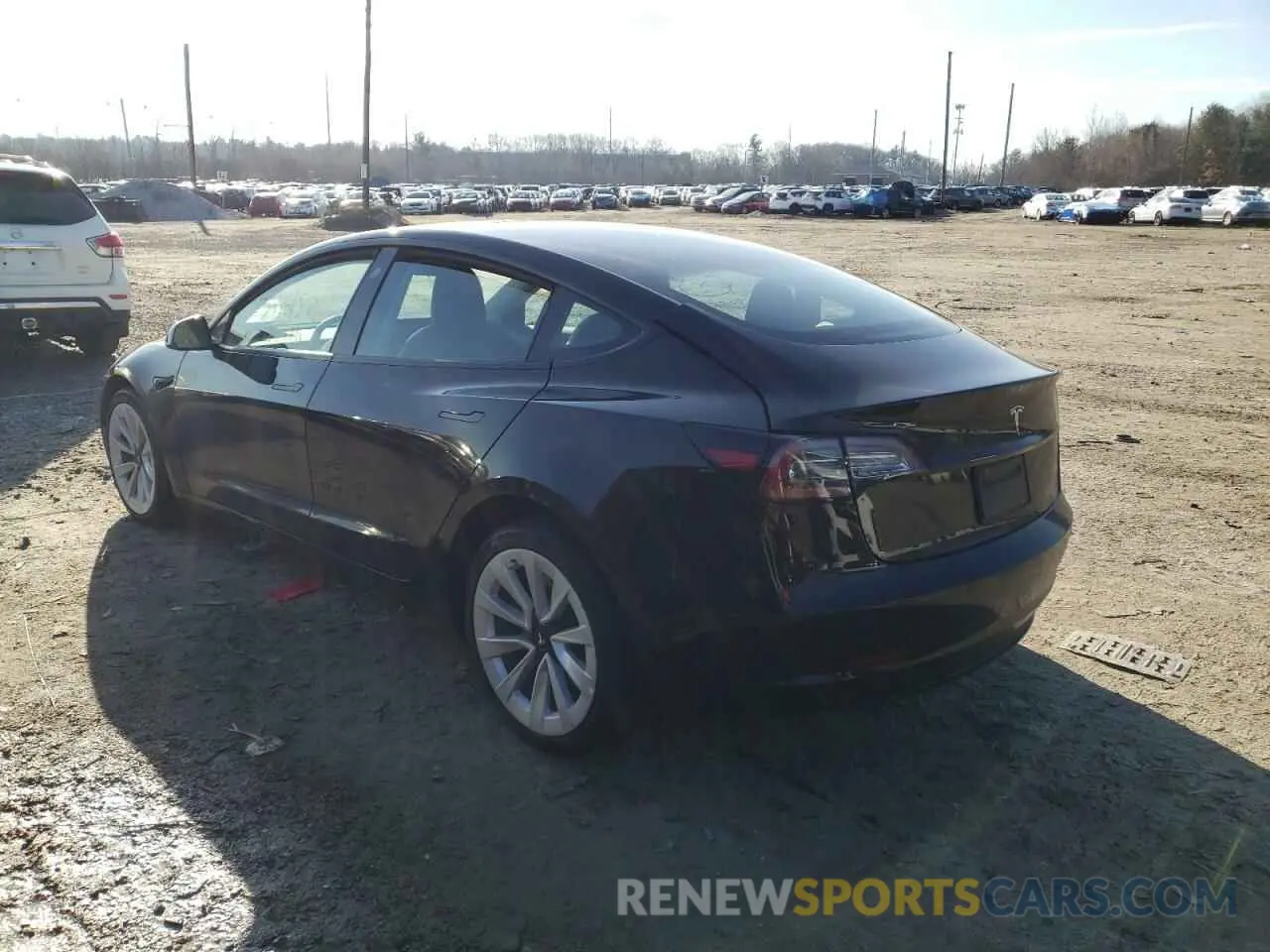 2 fotografías del automóvil dañado 5YJ3E1EA0NF186301 TESLA MODEL 3 2022
