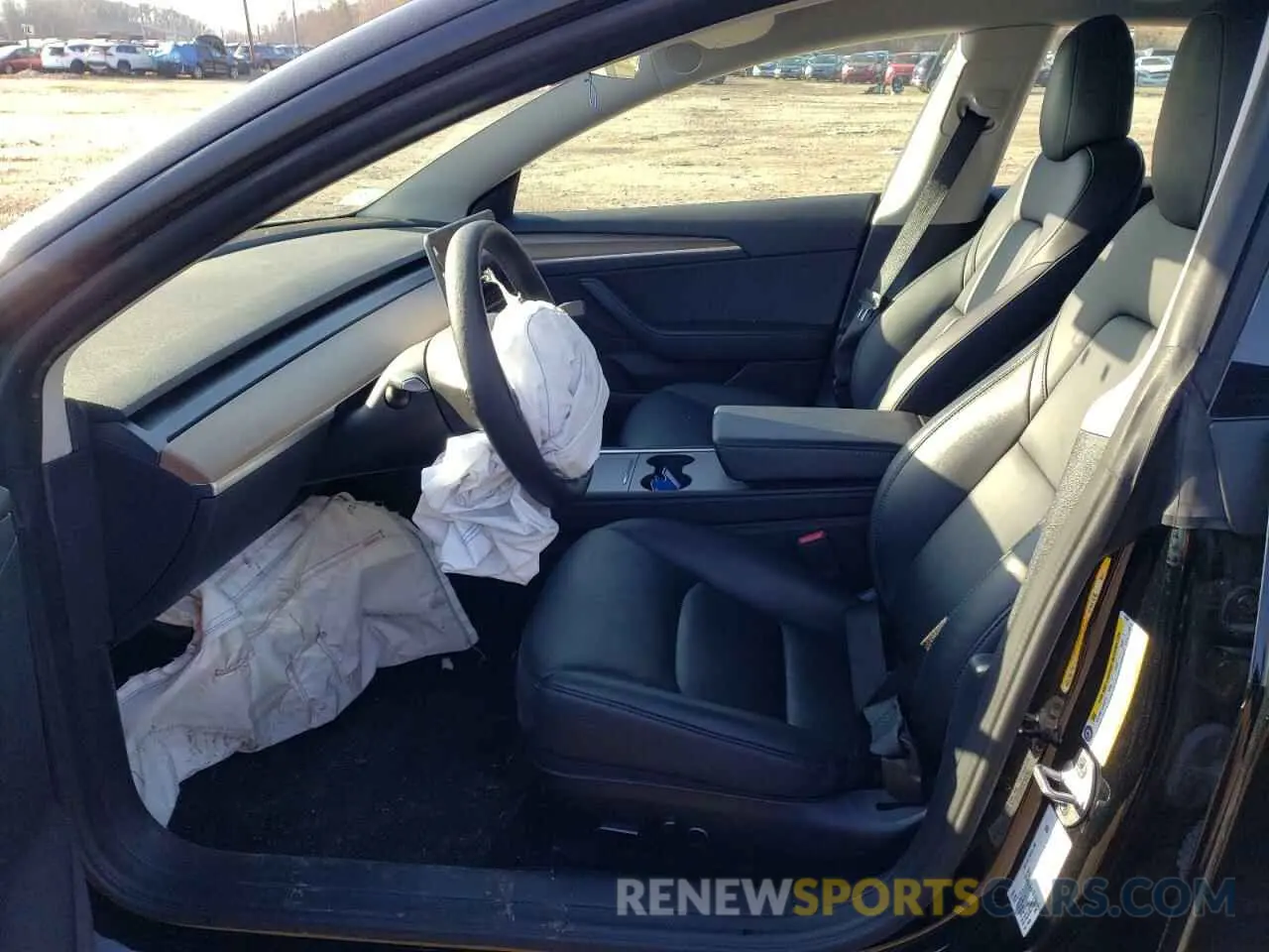 7 fotografías del automóvil dañado 5YJ3E1EA0NF186301 TESLA MODEL 3 2022
