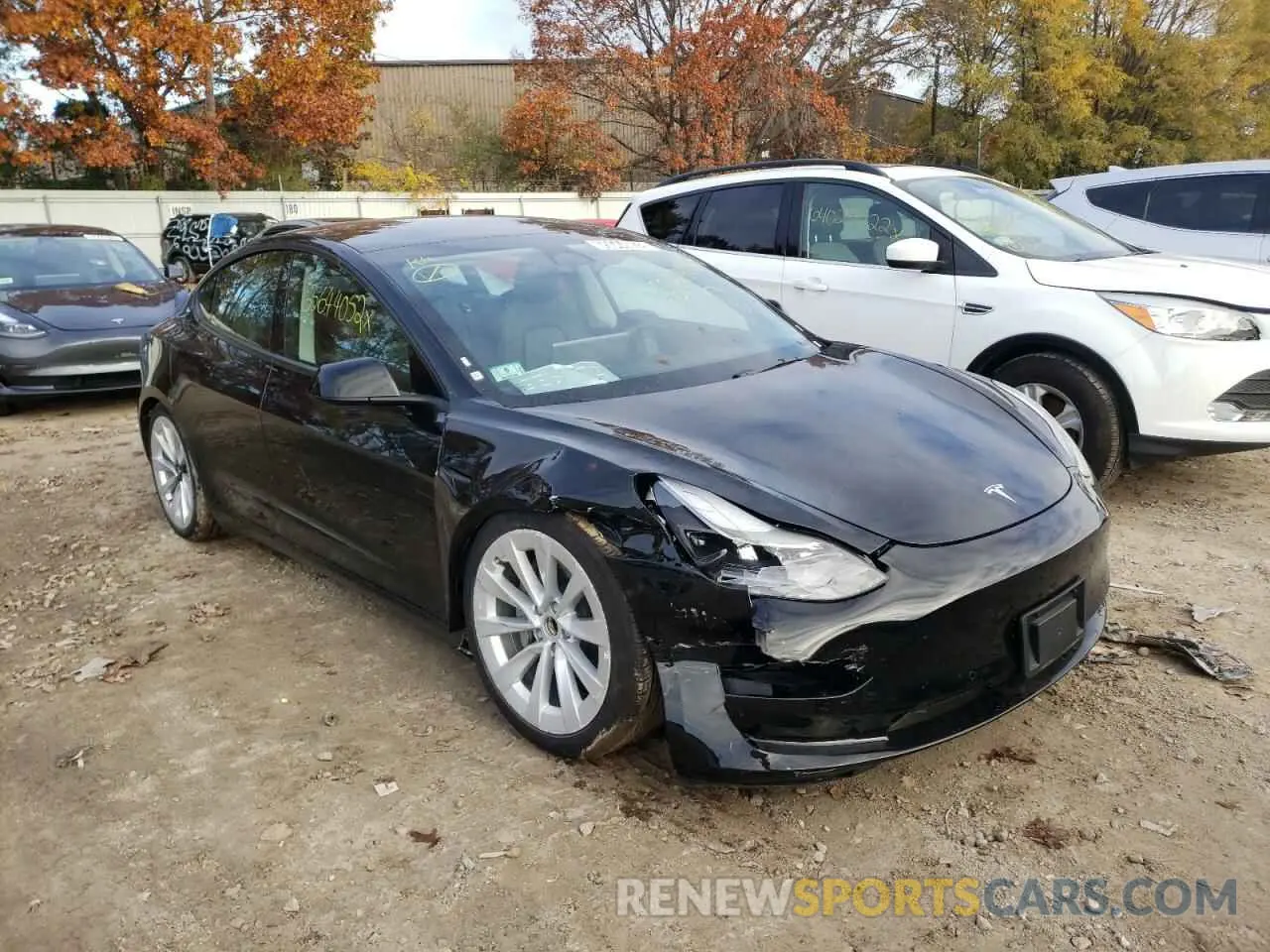 1 fotografías del automóvil dañado 5YJ3E1EA0NF187237 TESLA MODEL 3 2022