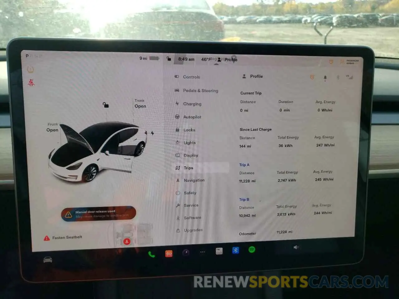 8 fotografías del automóvil dañado 5YJ3E1EA0NF187237 TESLA MODEL 3 2022