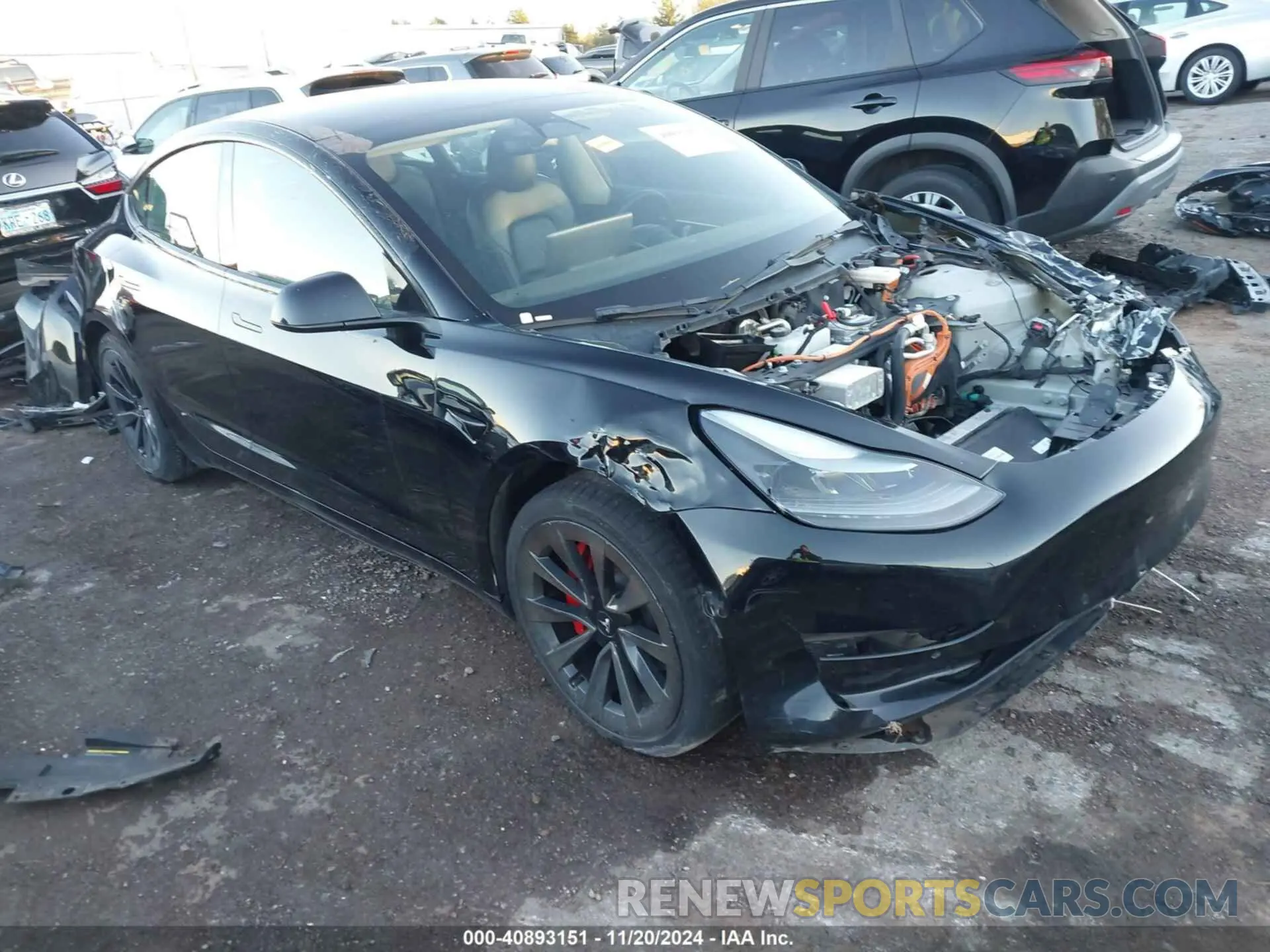 1 fotografías del automóvil dañado 5YJ3E1EA0NF189490 TESLA MODEL 3 2022