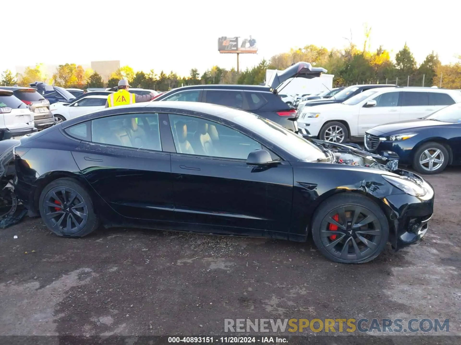 13 fotografías del automóvil dañado 5YJ3E1EA0NF189490 TESLA MODEL 3 2022