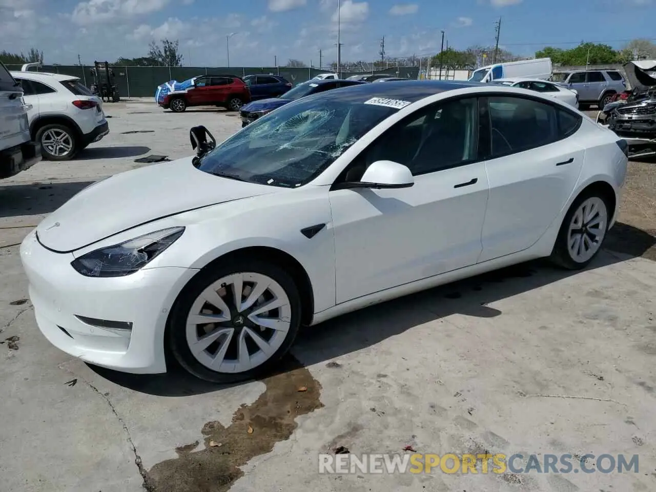 1 fotografías del automóvil dañado 5YJ3E1EA0NF287788 TESLA MODEL 3 2022