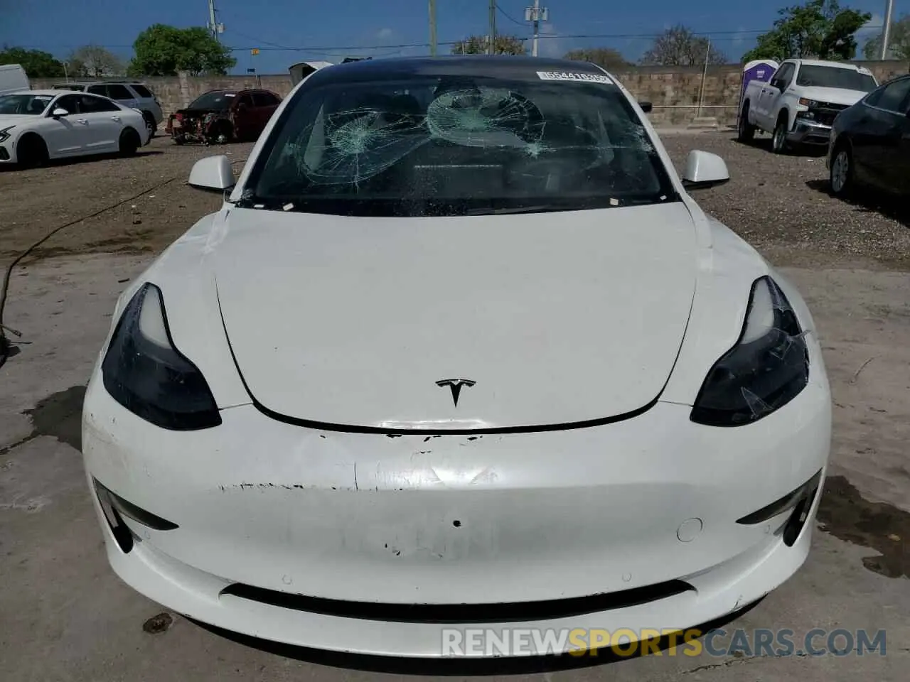 5 fotografías del automóvil dañado 5YJ3E1EA0NF287788 TESLA MODEL 3 2022