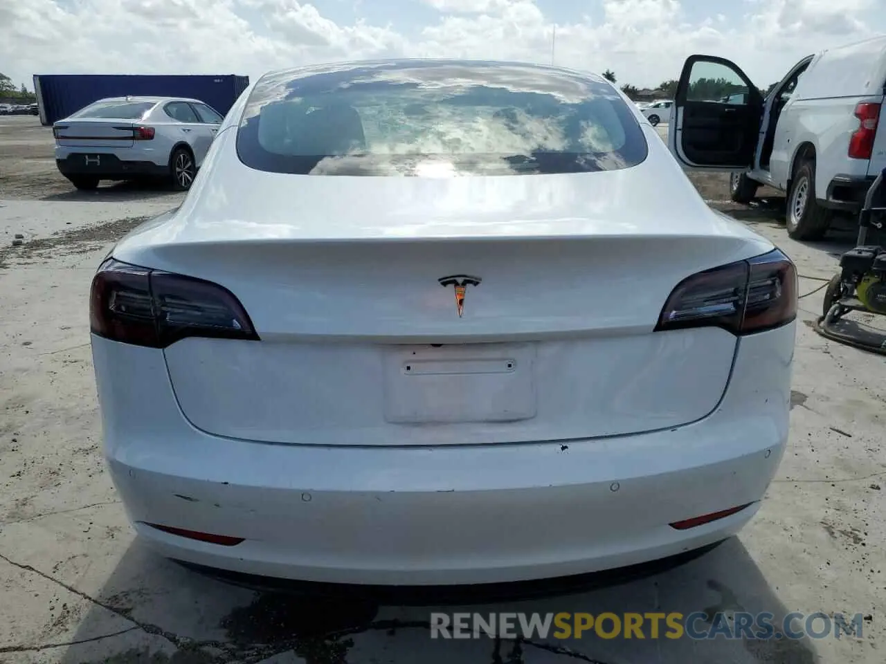 6 fotografías del automóvil dañado 5YJ3E1EA0NF287788 TESLA MODEL 3 2022