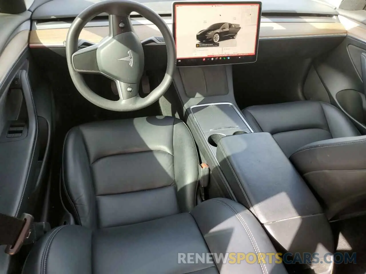 8 fotografías del automóvil dañado 5YJ3E1EA0NF287838 TESLA MODEL 3 2022