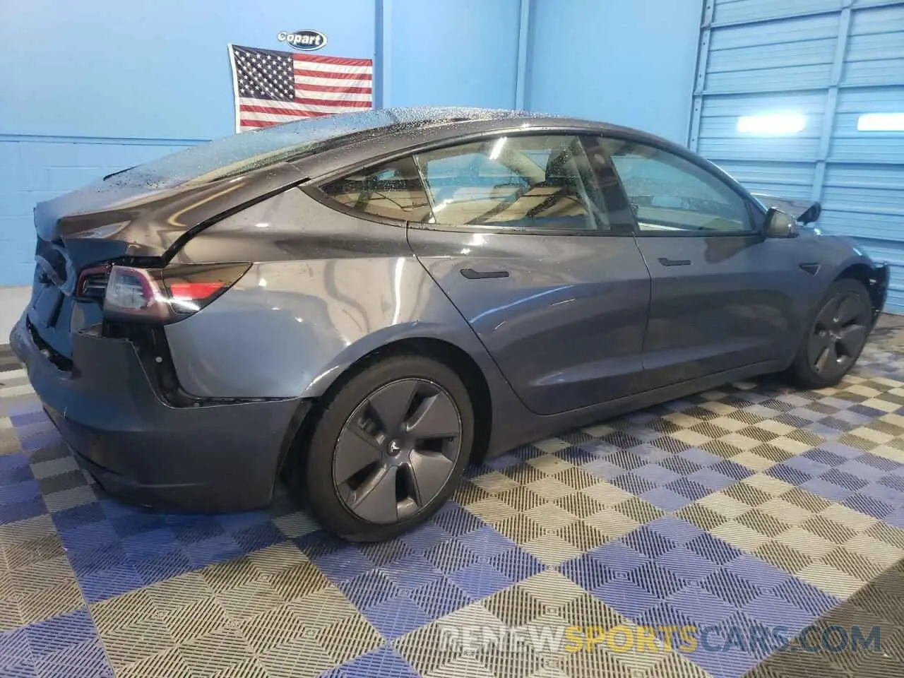 3 fotografías del automóvil dañado 5YJ3E1EA0NF290819 TESLA MODEL 3 2022
