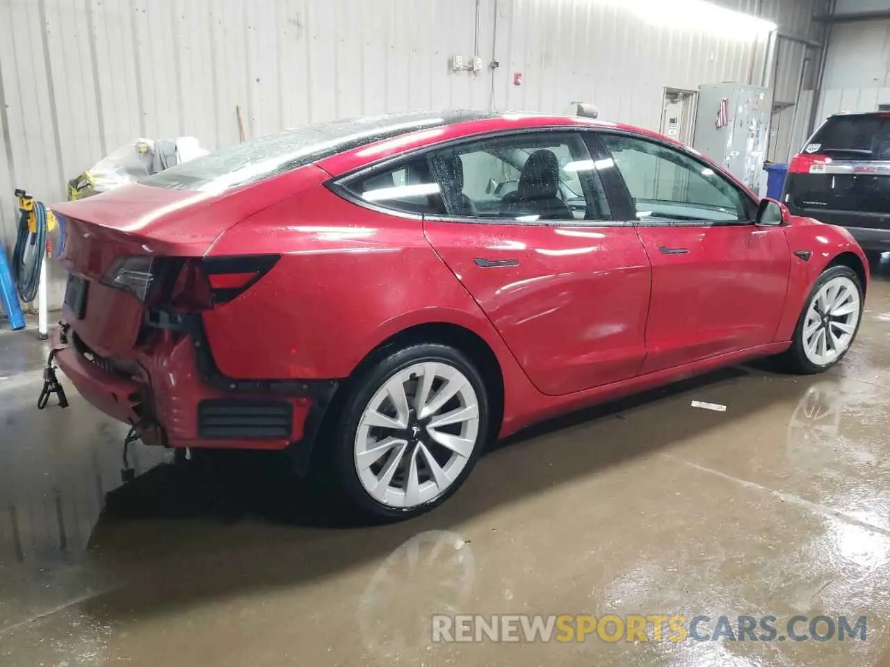 3 fotografías del automóvil dañado 5YJ3E1EA0NF304024 TESLA MODEL 3 2022