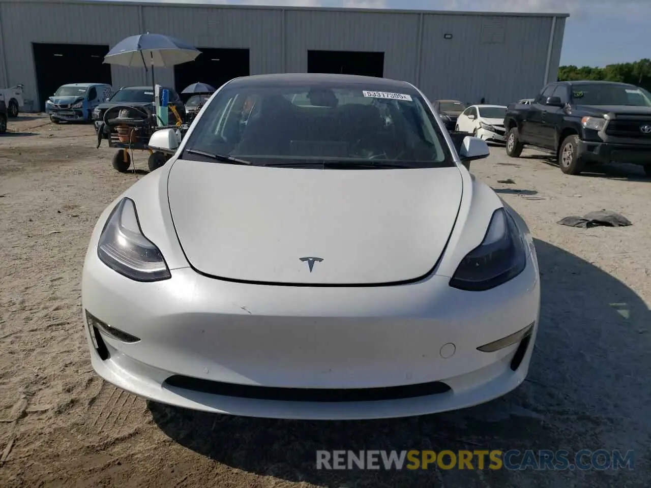 5 fotografías del automóvil dañado 5YJ3E1EA0NF320658 TESLA MODEL 3 2022