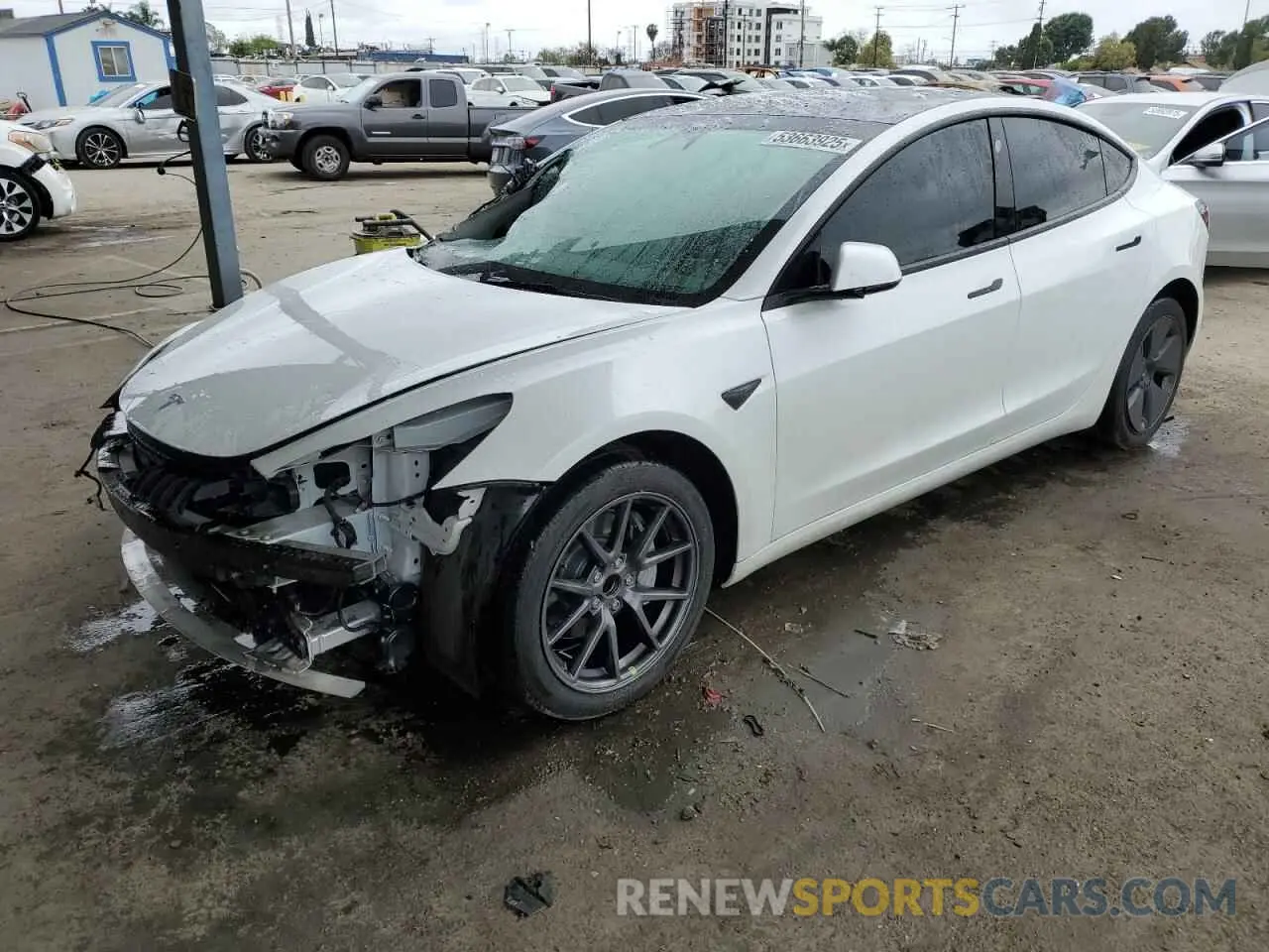 1 fotografías del automóvil dañado 5YJ3E1EA0NF325889 TESLA MODEL 3 2022