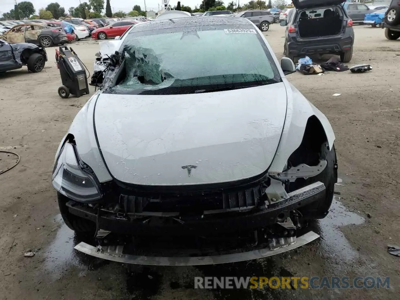 5 fotografías del automóvil dañado 5YJ3E1EA0NF325889 TESLA MODEL 3 2022
