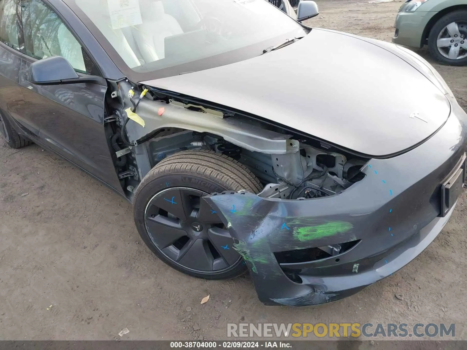 6 fotografías del automóvil dañado 5YJ3E1EA0NF327870 TESLA MODEL 3 2022