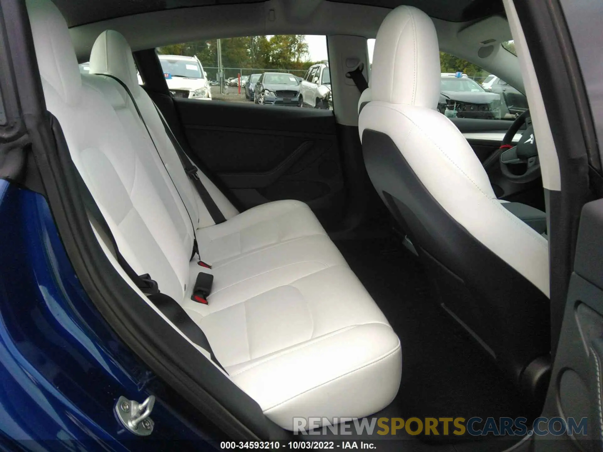 8 fotografías del automóvil dañado 5YJ3E1EA0NF332017 TESLA MODEL 3 2022