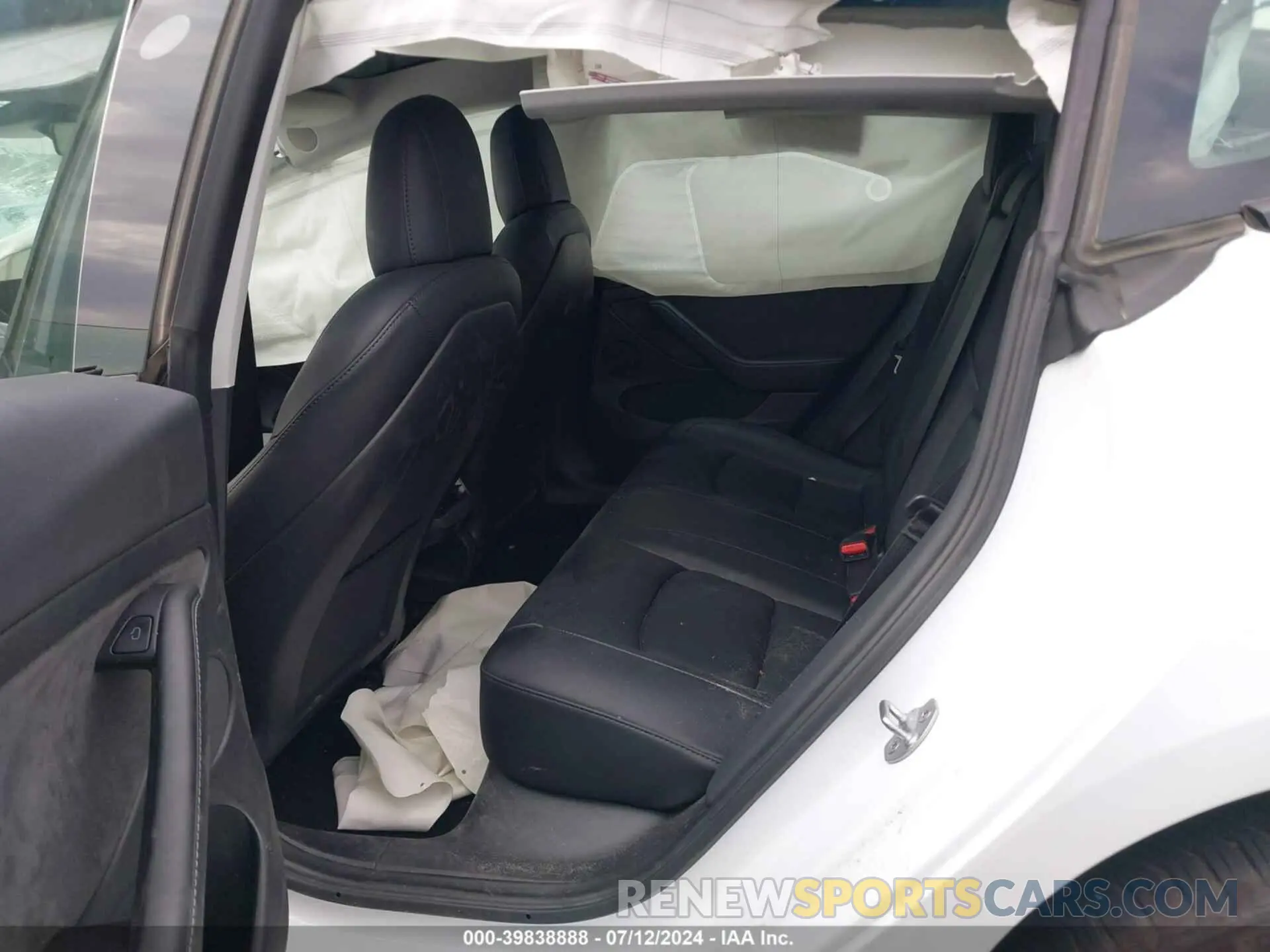 8 fotografías del automóvil dañado 5YJ3E1EA0NF333166 TESLA MODEL 3 2022