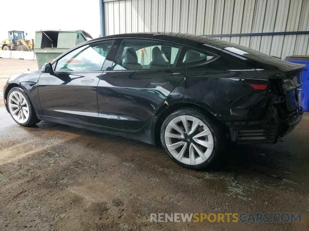 2 fotografías del automóvil dañado 5YJ3E1EA0NF369620 TESLA MODEL 3 2022