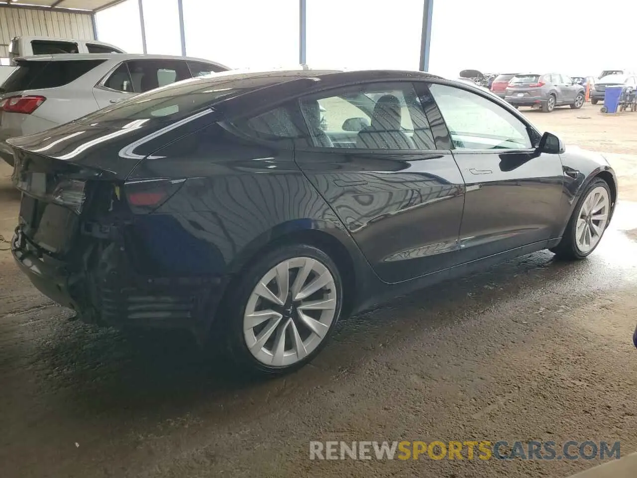 3 fotografías del automóvil dañado 5YJ3E1EA0NF369620 TESLA MODEL 3 2022