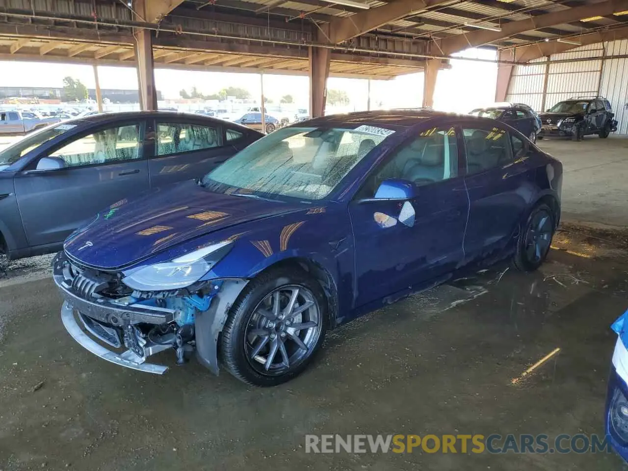1 fotografías del automóvil dañado 5YJ3E1EA0NF370069 TESLA MODEL 3 2022